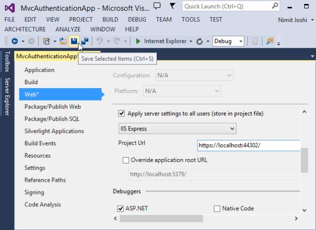 Project Url Settings in Mvc Application